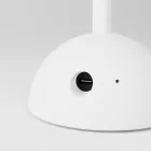 Portable and rechargeable Cabless12 lamp with teardrop-shaped bulb, compatible with lampshades