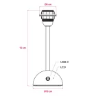 Portable and rechargeable Cabless12 lamp base, compatible with lampshades