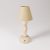 Portable and rechargeable Cabless14 lamp with teardrop-shaped bulb and lampshade