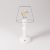 Portable and rechargeable Cabless14 lamp with teardrop-shaped bulb and lampshade