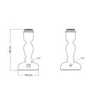 Portable and rechargeable Cabless14 lamp base, compatible with lampshades