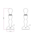 Portable and rechargeable Cabless14 lamp with teardrop-shaped bulb and lampshade