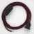  Lamp cable, RM19 burgundy rayon 1.80 m. Choose the color of the switch and plug.