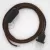  Lamp cable, RL13 sparkling brown rayon 1.80 m. Choose the color of the switch and plug.