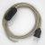  Lamp cable, RC43 dove cotton 1.80 m. Off switch and plug color.
