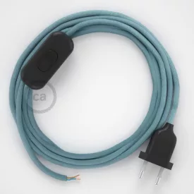    Lamp cable, RC53 ocean cotton 1.80 m. Choose the color of the switch and plug.