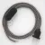  Lamp cable, RD64 anthracite diamond cotton and natural linen 1.80 m. Choose the color of the switch and plug.