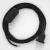  Lamp cable, RL04 sparkling black rayon 1.80 m. Choose the color of the switch and plug.
