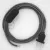  Lamp cable, RS81 black cotton and natural linen 1.80 m. Choose the color of the switch and plug.