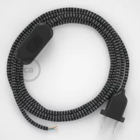    Lamp cable, RT41 stars rayon 1.80 m. Choose the color of the switch and plug.