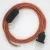  Lamp cable, RX07 Indian poplar cotton 1.80 m. Choose the color of the switch and plug.