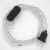  Lamp cable, TC01 white cotton 1.80 m. Choose the color of the switch and plug.