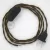  Lamp cable, TC13 brown cotton 1.80 m. Choose the color of the switch and plug.
