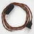  Lamp cable, TC23 fawn cotton 1.80 m. Choose the color of the switch and plug.