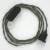  Lamp cable, TC63 green gray cotton 1.80 m. Choose the color of the switch and plug.
