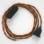 Lamp cable, TM22 whiskey rayon 1.80 m. Choose the color of the switch and plug.
