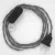  Lamp cable, TN02 gray natural linen 1.80 m. Choose the color of the switch and plug.