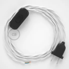    Lamp cable, TM01 white rayon 1.80 m. Choose the color of the switch and plug.