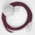  Connection Socket, RC32 burgundy cotton 3 m. Choose the color of the switch and plug.