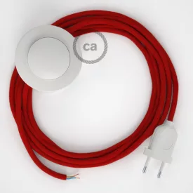    Connection Base, RC35 fire red cotton 3 m. Choose the color of the switch and plug.