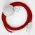  Connection Base, RC35 fire red cotton 3 m. Choose the color of the switch and plug.