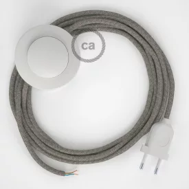    Wiring Base, RD62 thyme green diamond cotton and natural linen 3 m. Choose the color of the switch and plug.