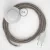 Cable Base, RD63 Bark Diamond Cotton and Natural Linen 3 m. Choose the color of the switch and plug.