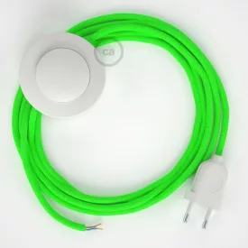    Wiring Base, RF06 neon green rayon 3 m. Choose the color of the switch and plug.