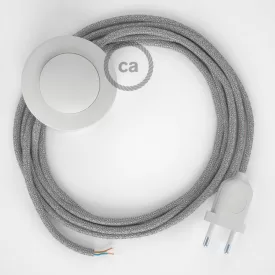    Connection base, RL02 sparkling silver rayon 3 m. Choose the color of the switch and plug.