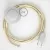  Connection Base, RM00 ivory rayon 3 m. Choose the color of the switch and plug.