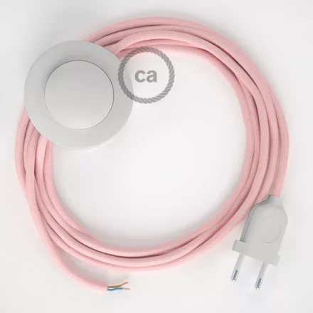  Connection base, RM16 pink rayon 3 m. Choose the color of the switch and plug.