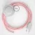  Connection base, RM16 pink rayon 3 m. Choose the color of the switch and plug.