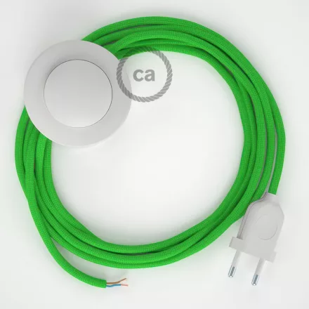  Wiring Base, RM18 lime green rayon 3 m. Choose the color of the switch and plug.