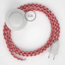    Connection base, RP09 White-Red Two-tone rayon 3 m. Select the color of the switch and plug.