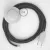  Cable Base, RS81 black cotton and natural linen 3 m. Choose the color of the switch and plug.