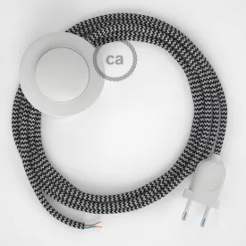    Connection base, RZ04 Black ZigZag Rayon 3 m. Choose the color of the switch and plug.