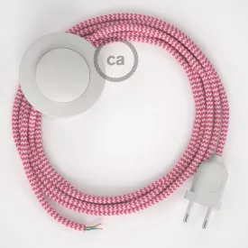    Connection base, RZ08 Fuchsia ZigZag Rayon 3 m. Choose the color of the switch and plug.