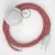  Connection base, RZ09 Red ZigZag Rayon 3 m. Choose the color of the switch and plug.