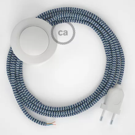 Connection base, RZ12 Blue ZigZag Rayon 3 m. Select the color of the switch and plug.