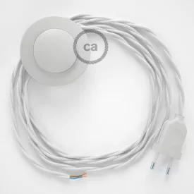    Connection base, TC01 White Cotton 3 m. Choose the color of the switch and plug.