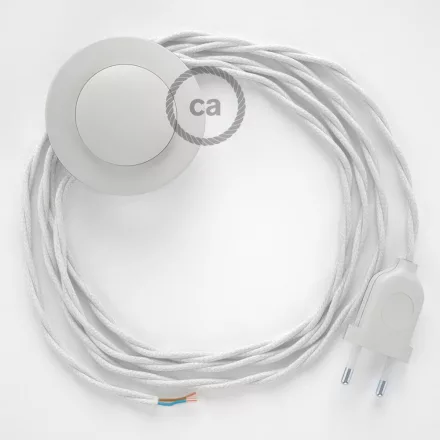  Connection base, TC01 White Cotton 3 m. Choose the color of the switch and plug.