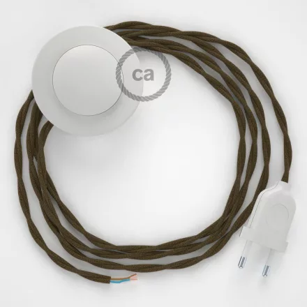 Connection base, TC13 Brown Cotton 3 m. Choose the color of the switch and plug.