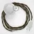 Connection base, TC13 Brown Cotton 3 m. Choose the color of the switch and plug.