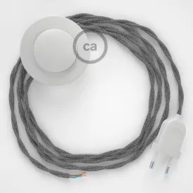   Connection base, TN02 gray natural canvas 3 m. Select the color of the switch and connector.