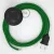  Connection base, RM06 green artificial silk 3 m. Select the color of the switch and connector.