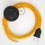  Connection base, RM10 yellow rayon 3 m. Choose the color of the switch and plug.