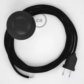    Connection base, RM04 black artificial silk 3 m. Select the color of the switch and connector.