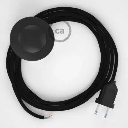  Connection base, RM04 black artificial silk 3 m. Select the color of the switch and connector.