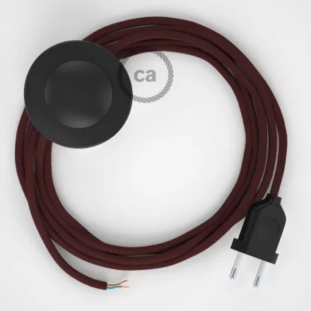 Connection base, RM19 Burgundy Rayon 3 m. Choose the color of the switch and connector.