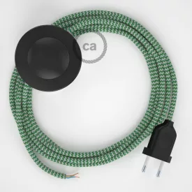    Connection base, RZ06 Green ZigZag Rayon 3 m. Choose the color of the switch and connector.